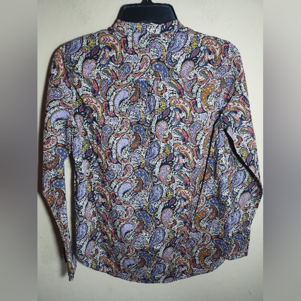 J Crew Liberty Art Fabrics Top Pop Over - Picture 2 of 16